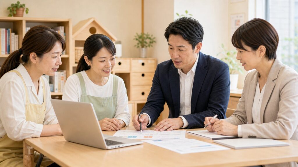 小規模保育事業の職員継続と保護者説明を確認する打ち合わせ